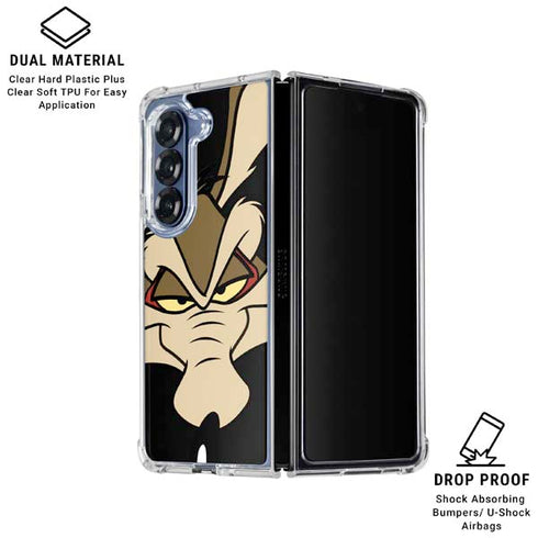 Looney Tunes Wile E. Coyote Smile Galaxy Z Fold6 Clear Case